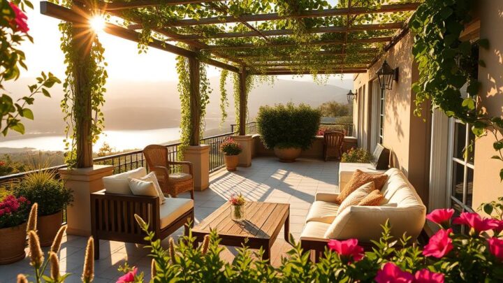Design ideas for a summer house terrace