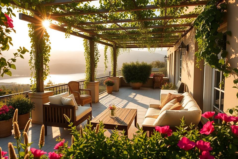 Design ideas for a summer house terrace