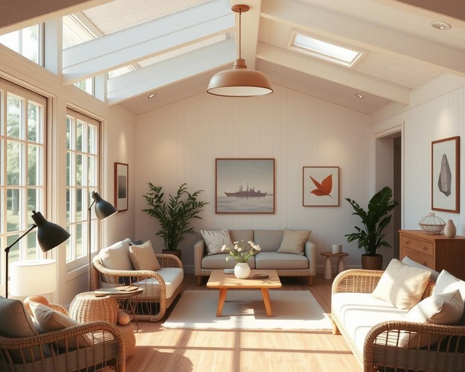 summerhouse interior design lighting solutions