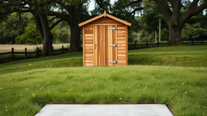 Constructing Shed Bases on Uneven Terrain