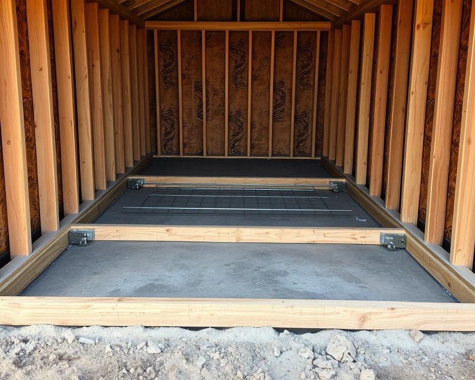 formwork for shed slab