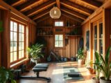 garden shed gym ideas