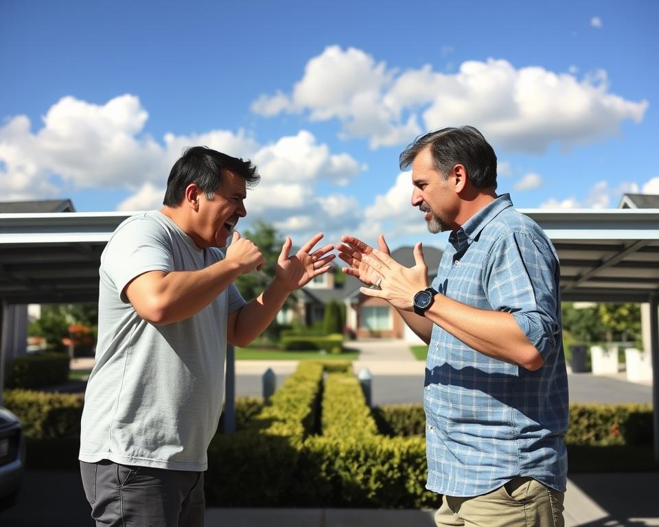 neighbour dispute carport