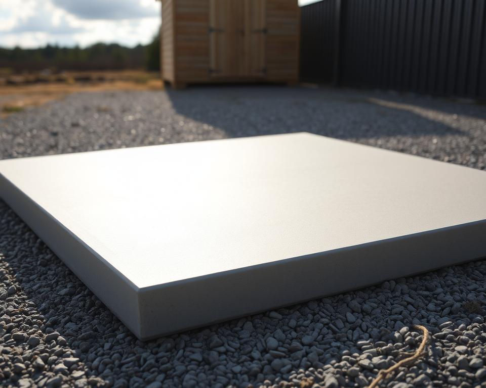 paving slab shed base