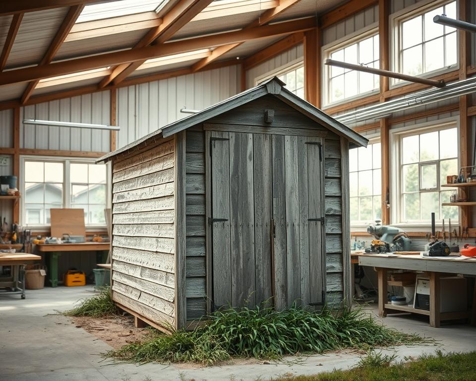 prepare shed for repair