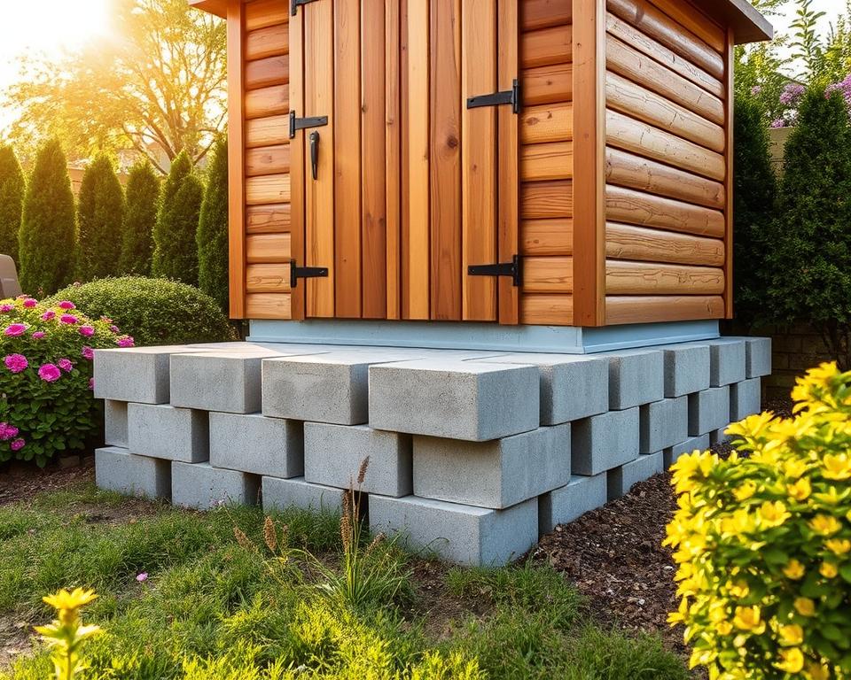 stability for garden shed