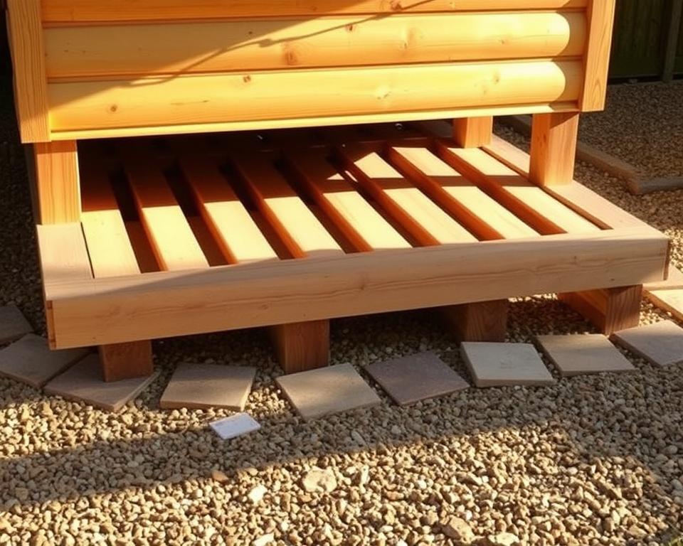 timber bearer shed base