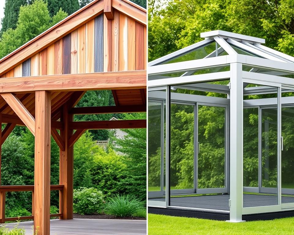 timber vs aluminium gazebo timber vs aluminium gazebo