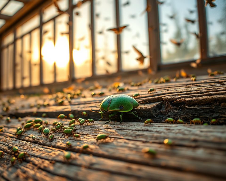 wooden greenhouse pests