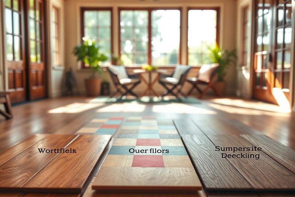 Comparing summerhouse flooring options