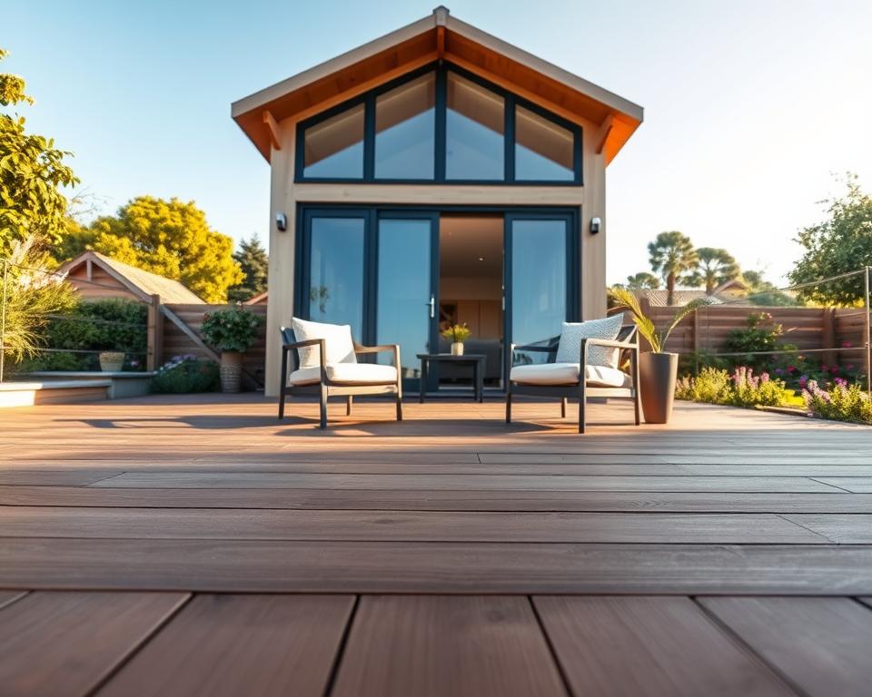 Composite Decking for Summerhouse