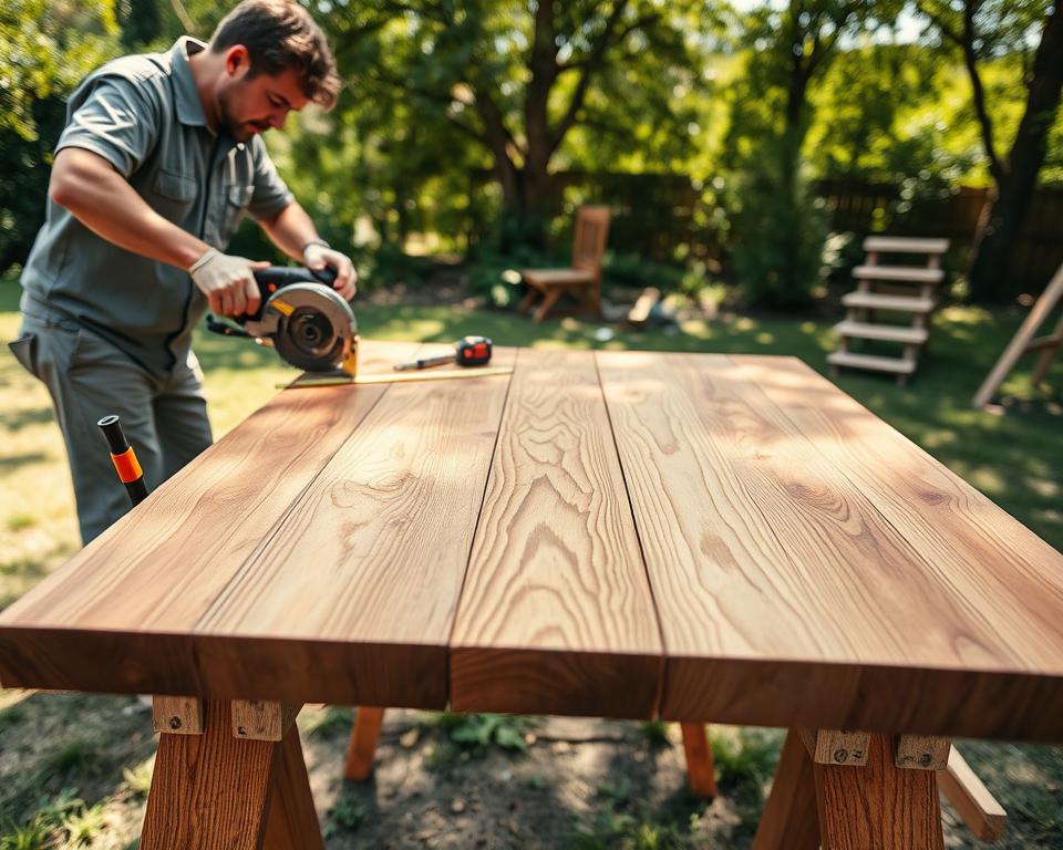 DIY Garden Table Tabletop Construction DIY Garden Table Tabletop Construction