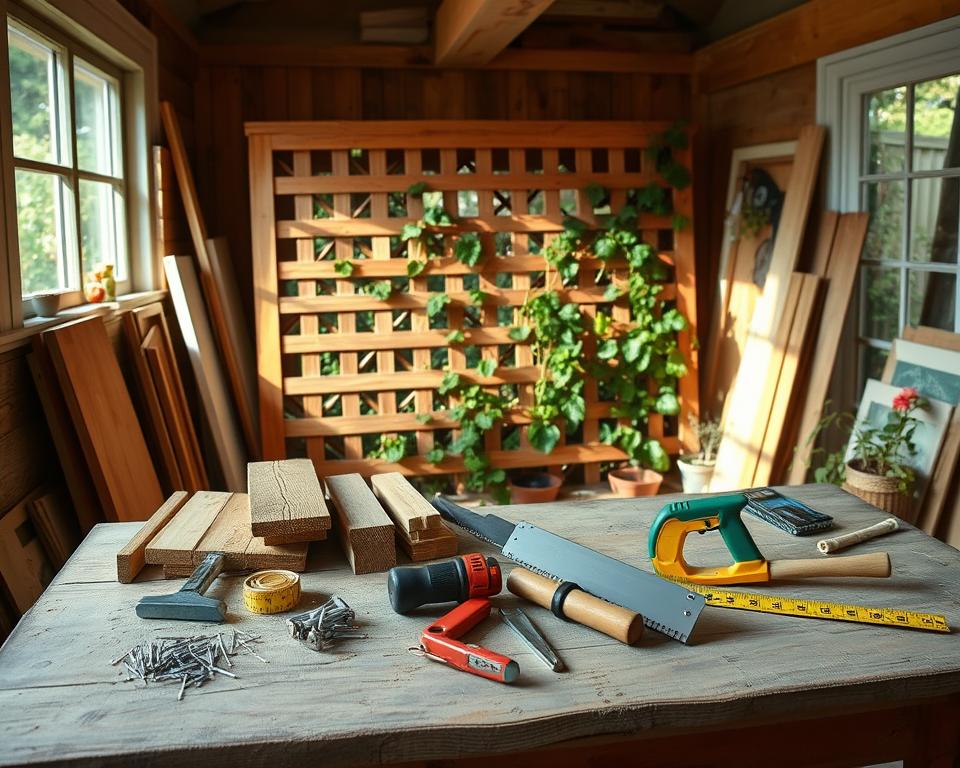 DIY trellis materials DIY trellis materials