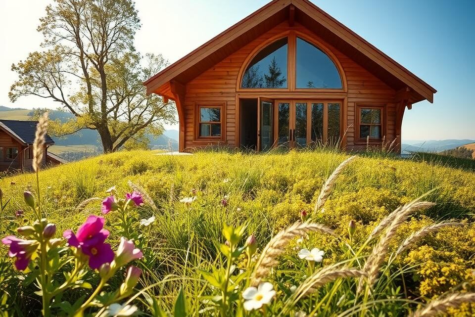 Discover the benefits of a green roof on a wooden summerhouse