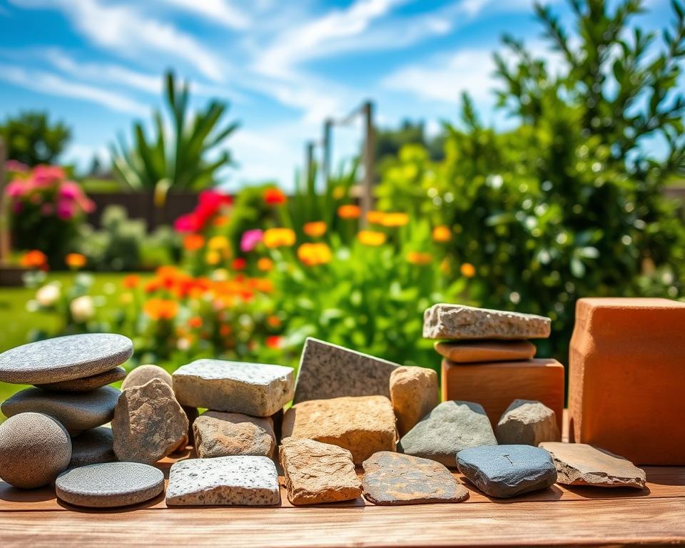 Garden edging stone selection Garden edging stone selection