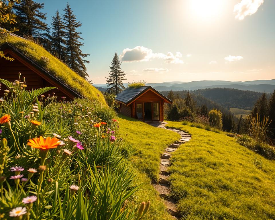 Green Roof Summerhouse Landscape Design