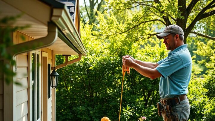 How do you install a gutter on a summerhouse