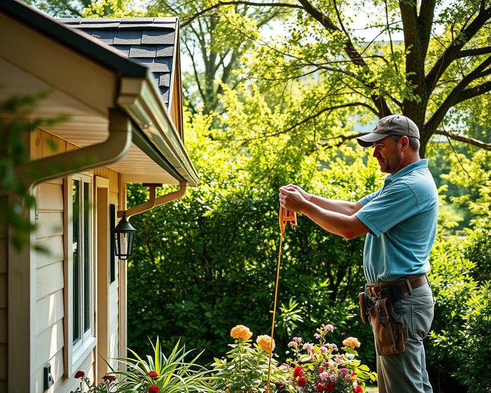 How do you install a gutter on a summerhouse