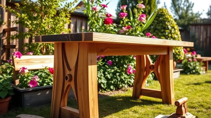 How to Build a Wooden Garden Table (DIY Guide)