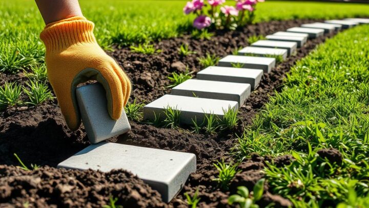 How to Install Lawn Edging Stones