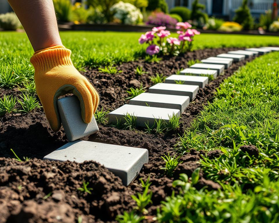 How to Install Lawn Edging Stones