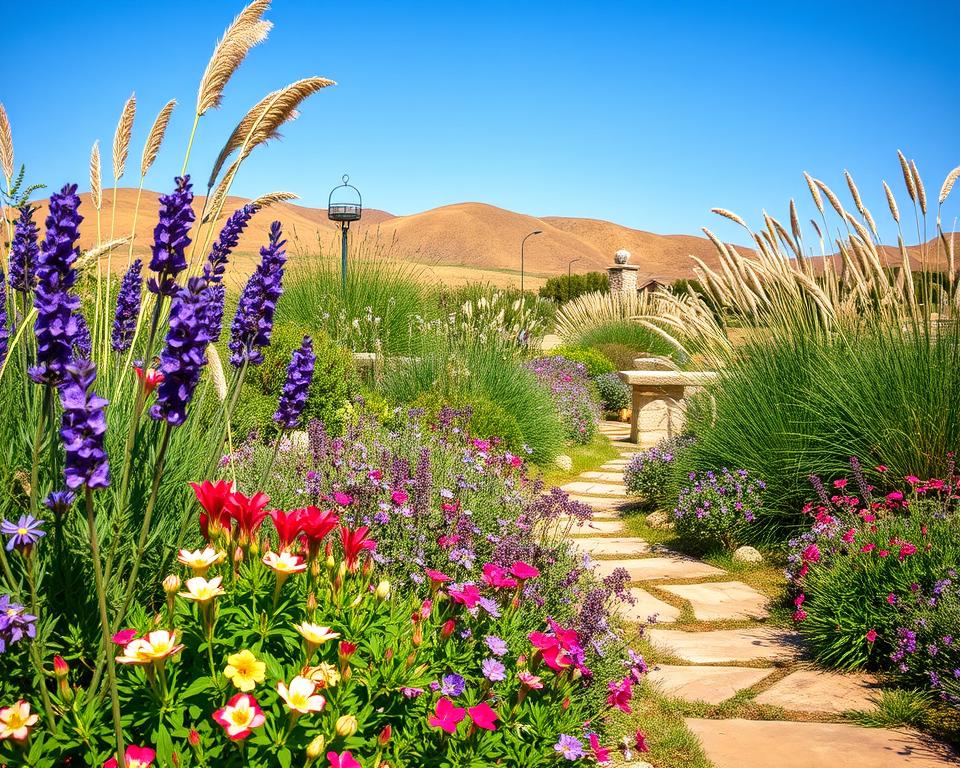 Mediterranean perennials and grasses