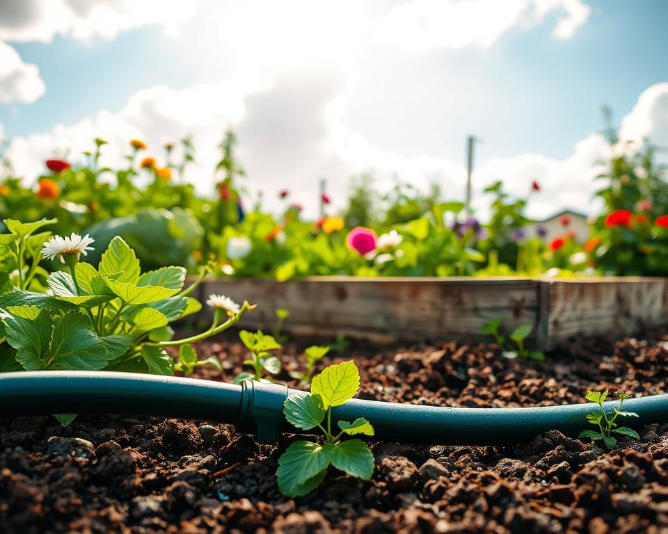 Soaker Hose Garden Irrigation