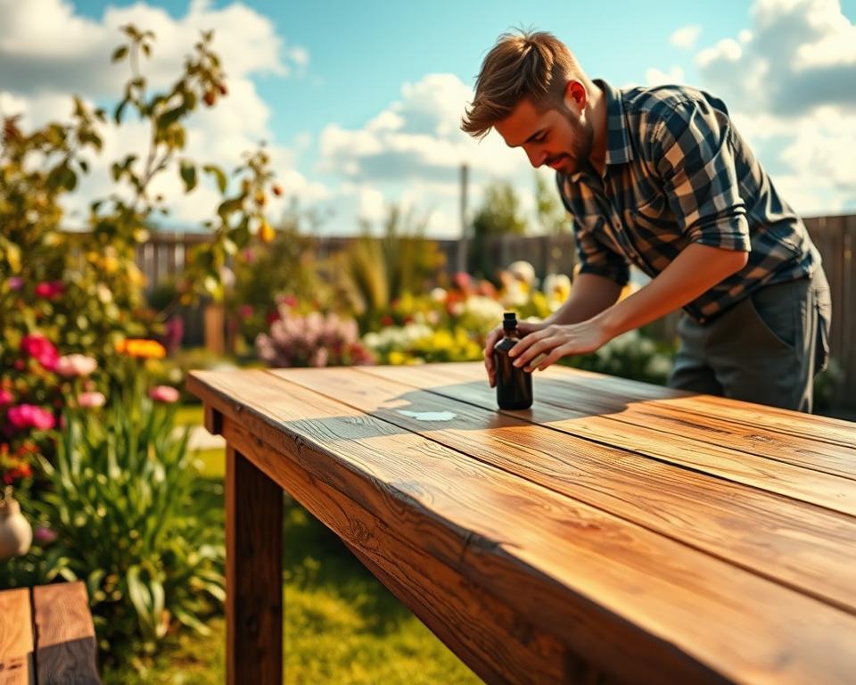 Wooden Garden Table Maintenance Wooden Garden Table Maintenance