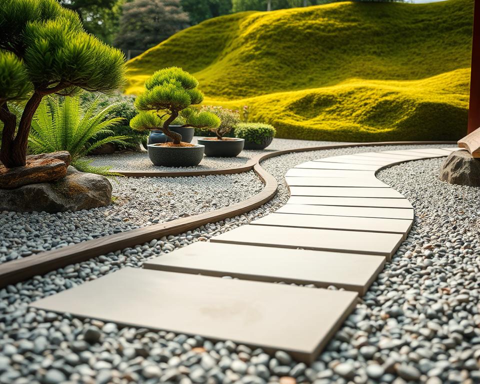 Zen garden border design