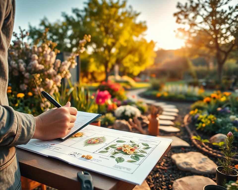 romantic garden design process