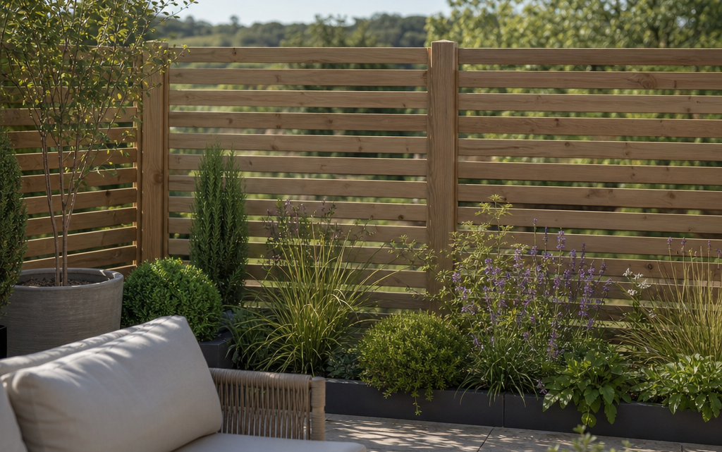 Balancing Privacy and Light with Semi-Open Garden Fence Panels