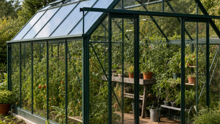 Barn-Style Roof Profiles in Walk-In Garden Greenhouses