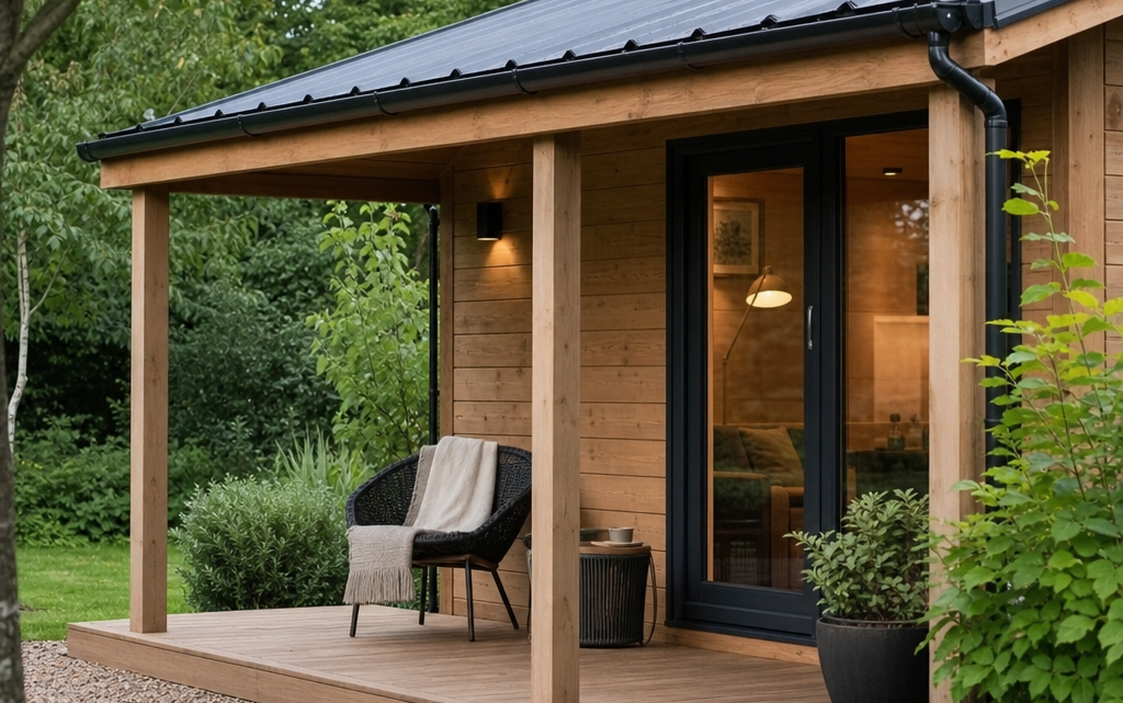Designing a Covered Porch for a Garden Cabin