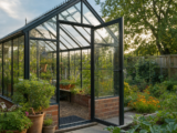 Door Position, Thresholds and Working Access in a Garden Greenhouse – Guide to Planning door orientation and everyday access for walk-in garden greenhouses