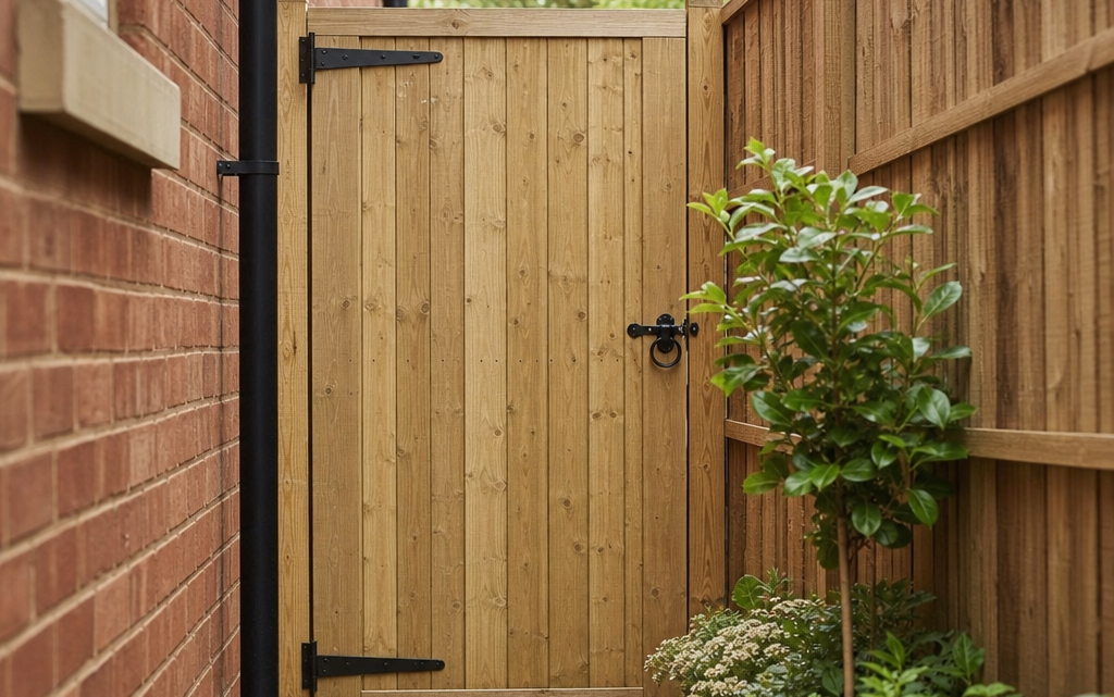 Framed Closeboard Timber Gates for Side Passages