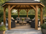 Furniture Layout and Circulation Beneath Hexagonal Garden Gazebos – Guide to Planning furniture layout and circulation under hexagonal garden gazebos