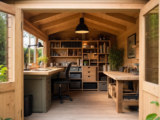 How to Plan a Practical Hobby Room in a Timber Garden Log Cabin – Guide to Planning a hobby room layout in a timber garden log cabin