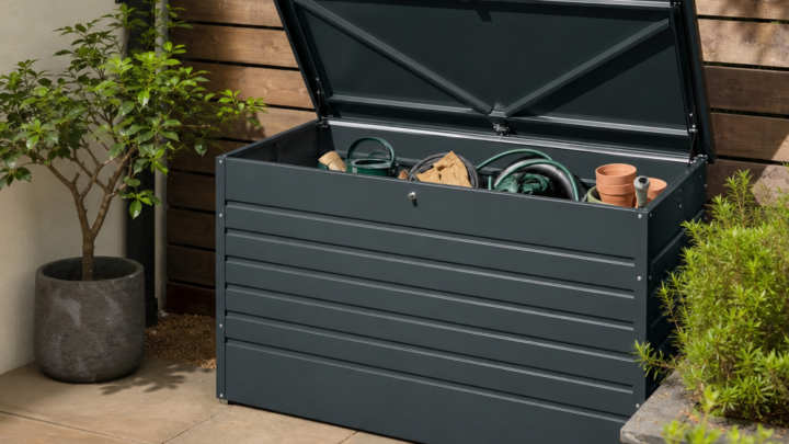 How to Position and Secure a Metal Garden Storage Chest