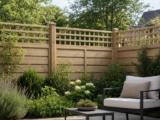 How to use trellis-topped timber fencing for garden screening – Guide to Partial garden screening with decorative timber fence panels