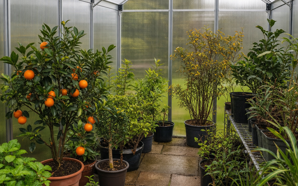 Overwintering Tender Plants in a Polycarbonate Greenhouse