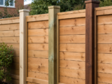 Planed and Sawn Timber Fence Posts for Garden Boundaries – Guide to Choosing timber fence post finishes for domestic boundary fencing