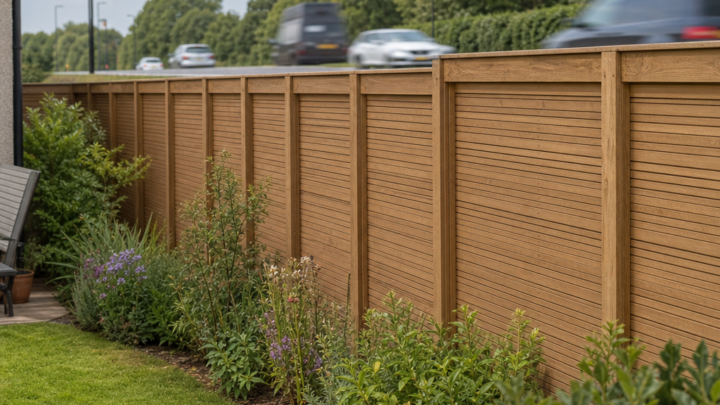 Planning acoustic timber fencing for road-side garden boundaries