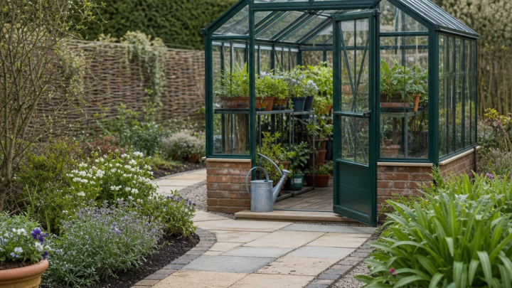 Planning Safe Paths and Thresholds Around a Small Greenhouse