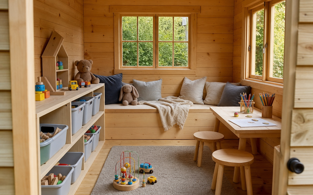 Practical Interior Layout Ideas for a Children’s Wooden Playhouse