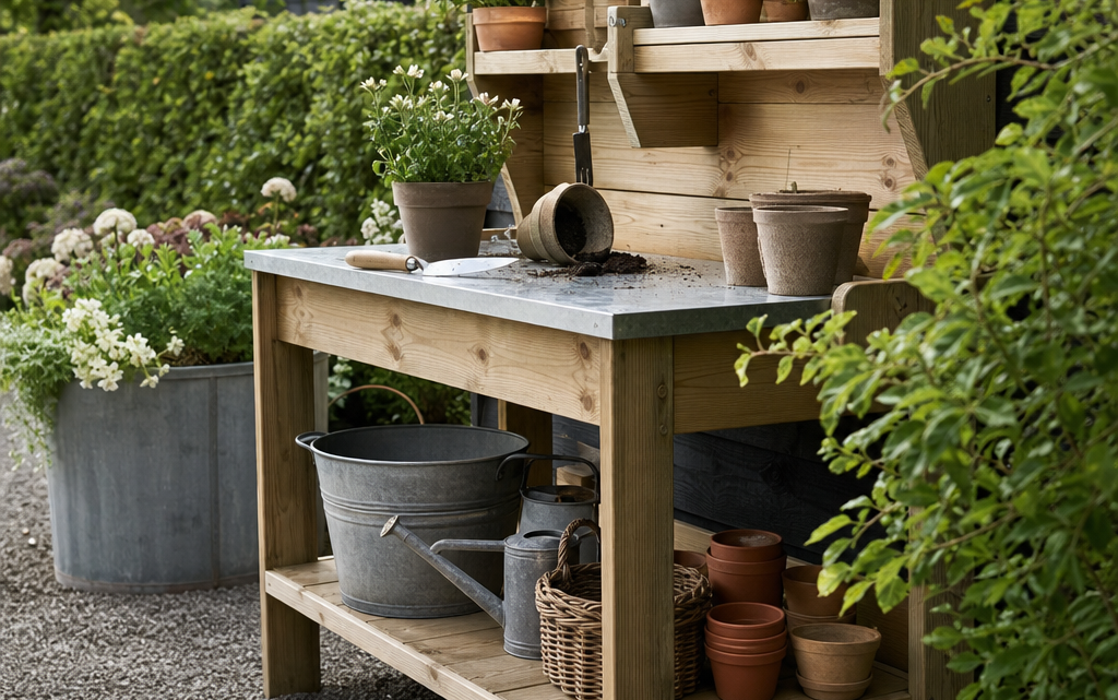 Setting Up an Outdoor Repotting Area for Container Gardening