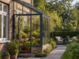 Siting an Attached Greenhouse Around Windows, Routes and Views – Guide to Planning an attached greenhouse beside house windows, paths and outdoor seating
