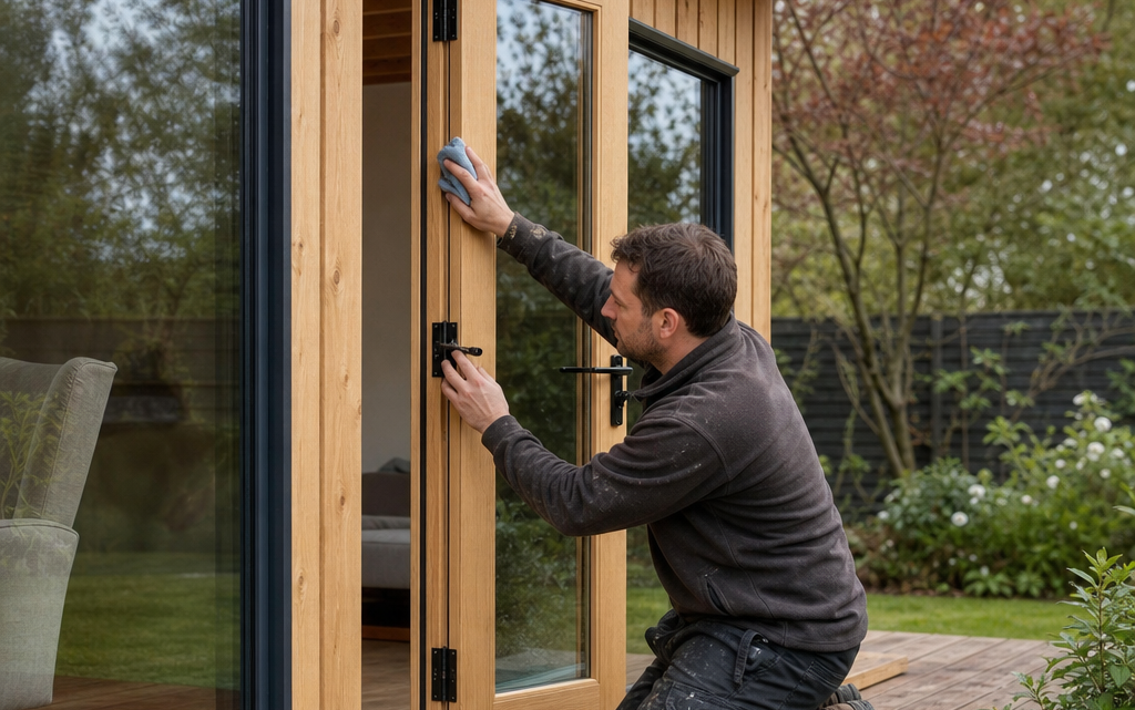 Window and door maintenance for glazed timber garden rooms